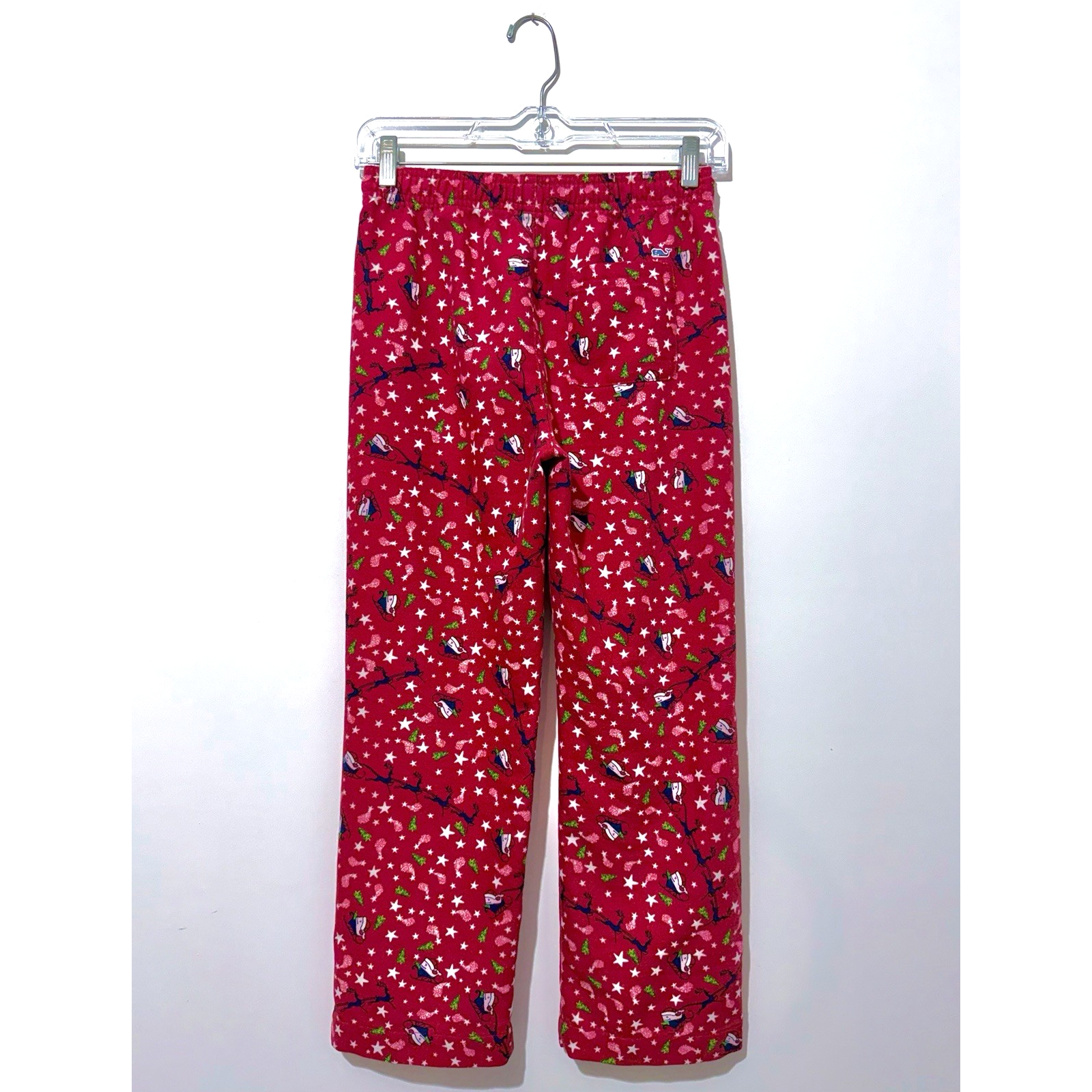 Vineyard Vines Boys Pajama Pants M 12 14 Red Navy White Elastic Waist Christmas — image 3 of 8
